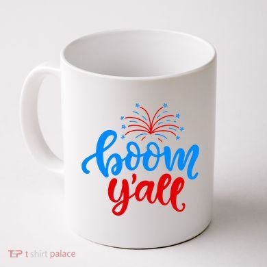 Boom Yall 4th Of July Firework Festive Coffee Mug