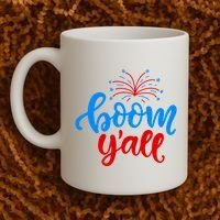 Boom Yall 4th Of July Firework Festive Coffee Mug thumb 2