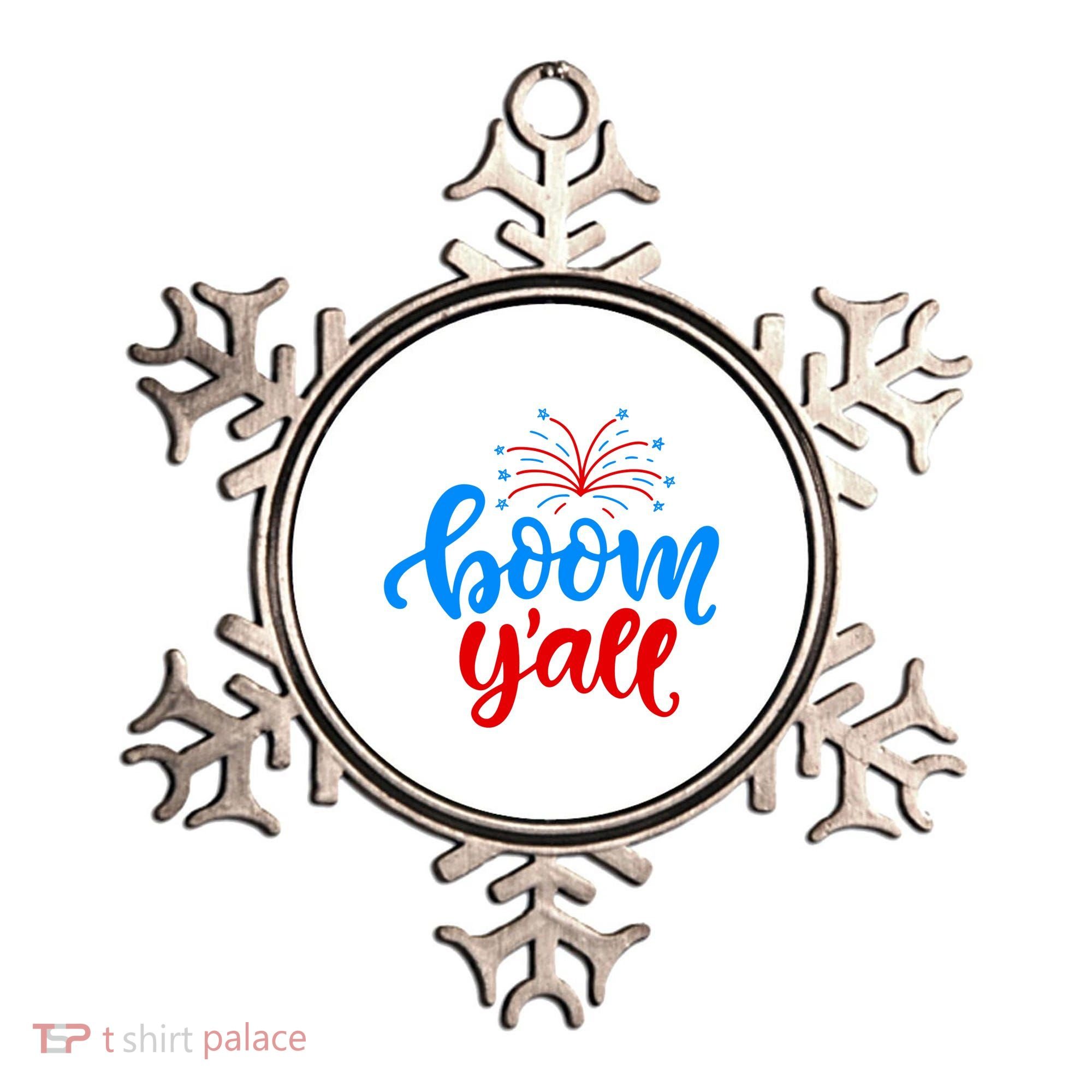Boom Yall 4th Of July Firework Festive Ornament