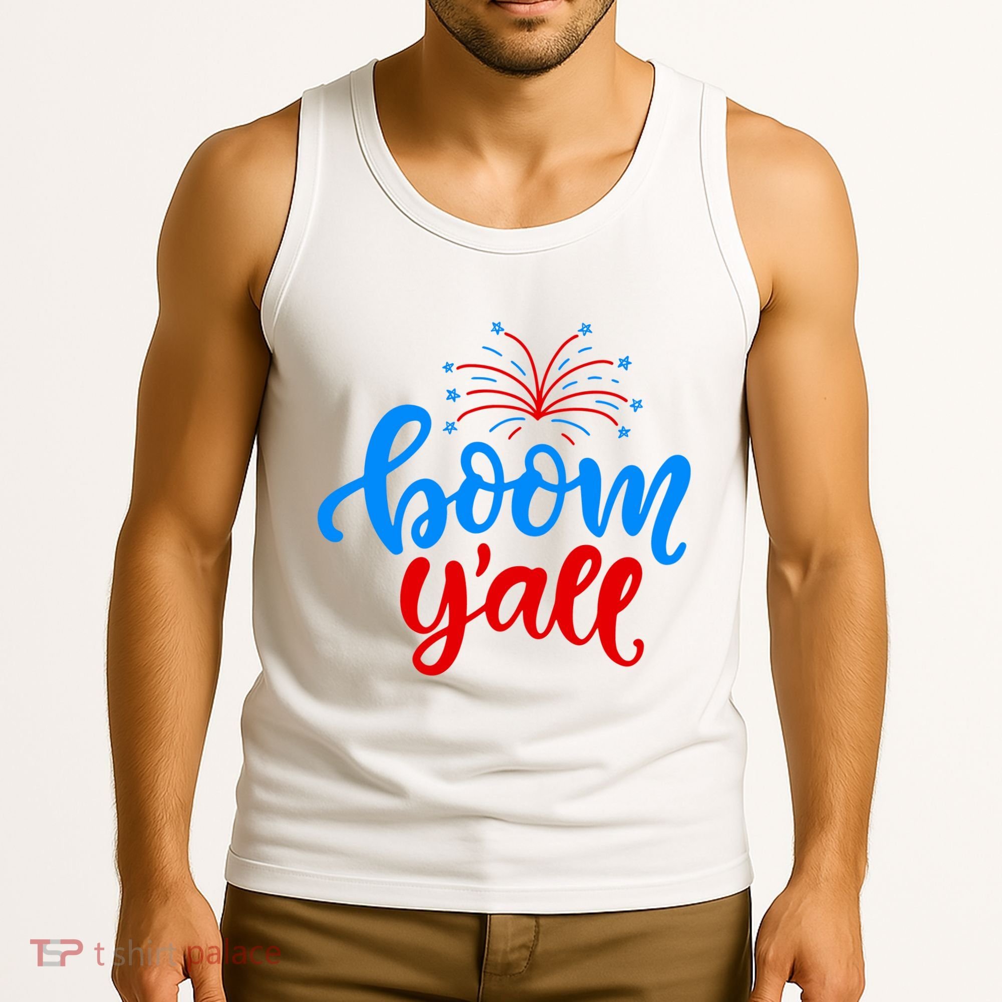 Boom Yall 4th Of July Firework Festive Tank Top