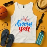 Boom Yall 4th Of July Firework Festive Tank Top thumb 4