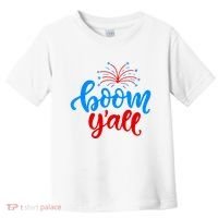 Boom Yall 4th Of July Firework Festive Toddler T-Shirt thumb 0