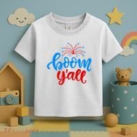 Boom Yall 4th Of July Firework Festive Toddler T-Shirt thumb 3