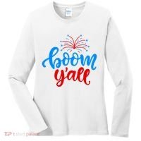 Boom Yall 4th Of July Firework Festive Women's Long Sleeve Shirt thumb 0