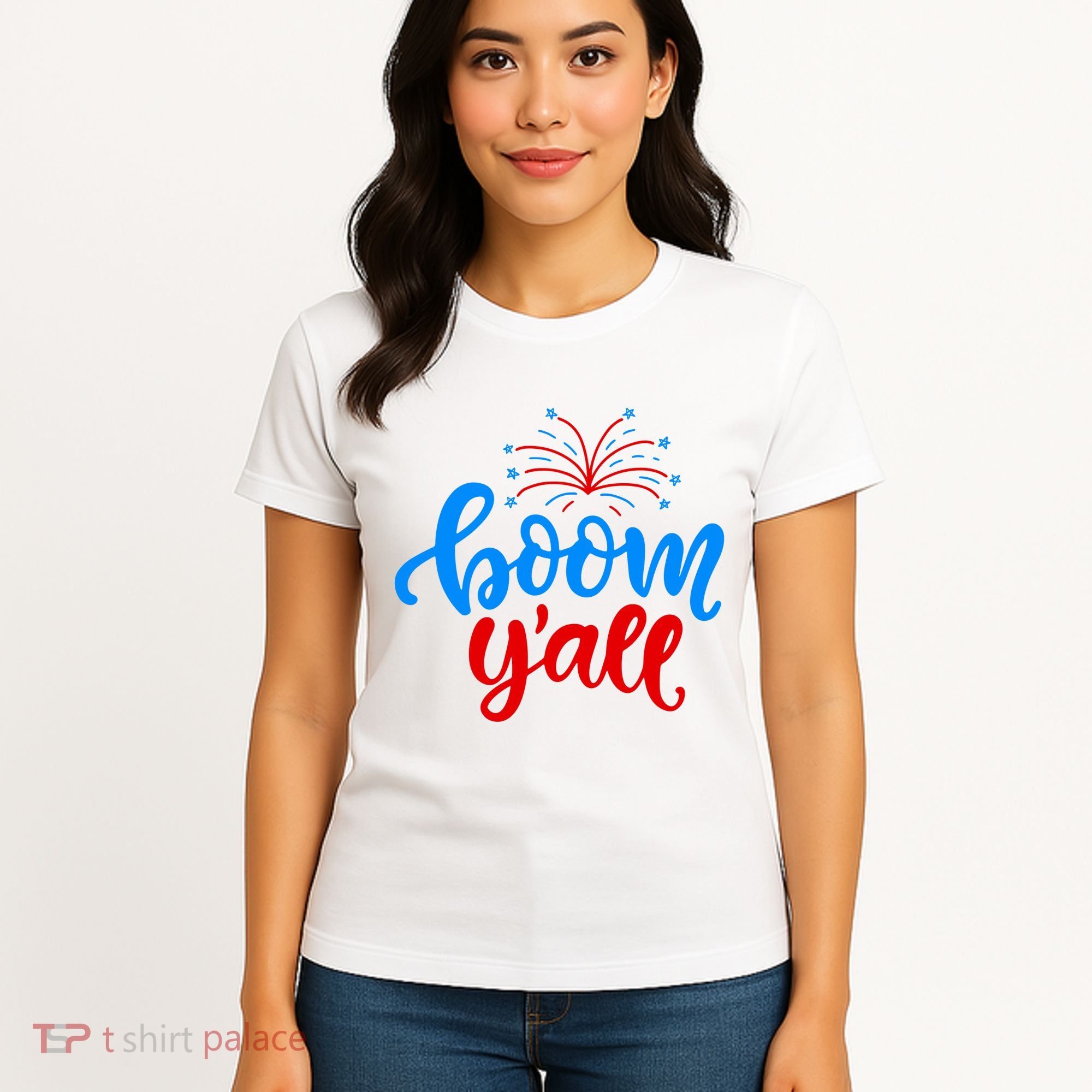 Boom Yall 4th Of July Firework Festive Women's T-Shirt