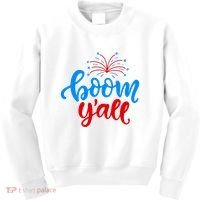 Boom Yall 4th Of July Firework Festive Kids Sweatshirt thumb 0
