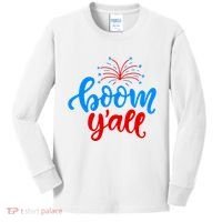 Boom Yall 4th Of July Firework Festive Kids Long Sleeve Shirt thumb 0