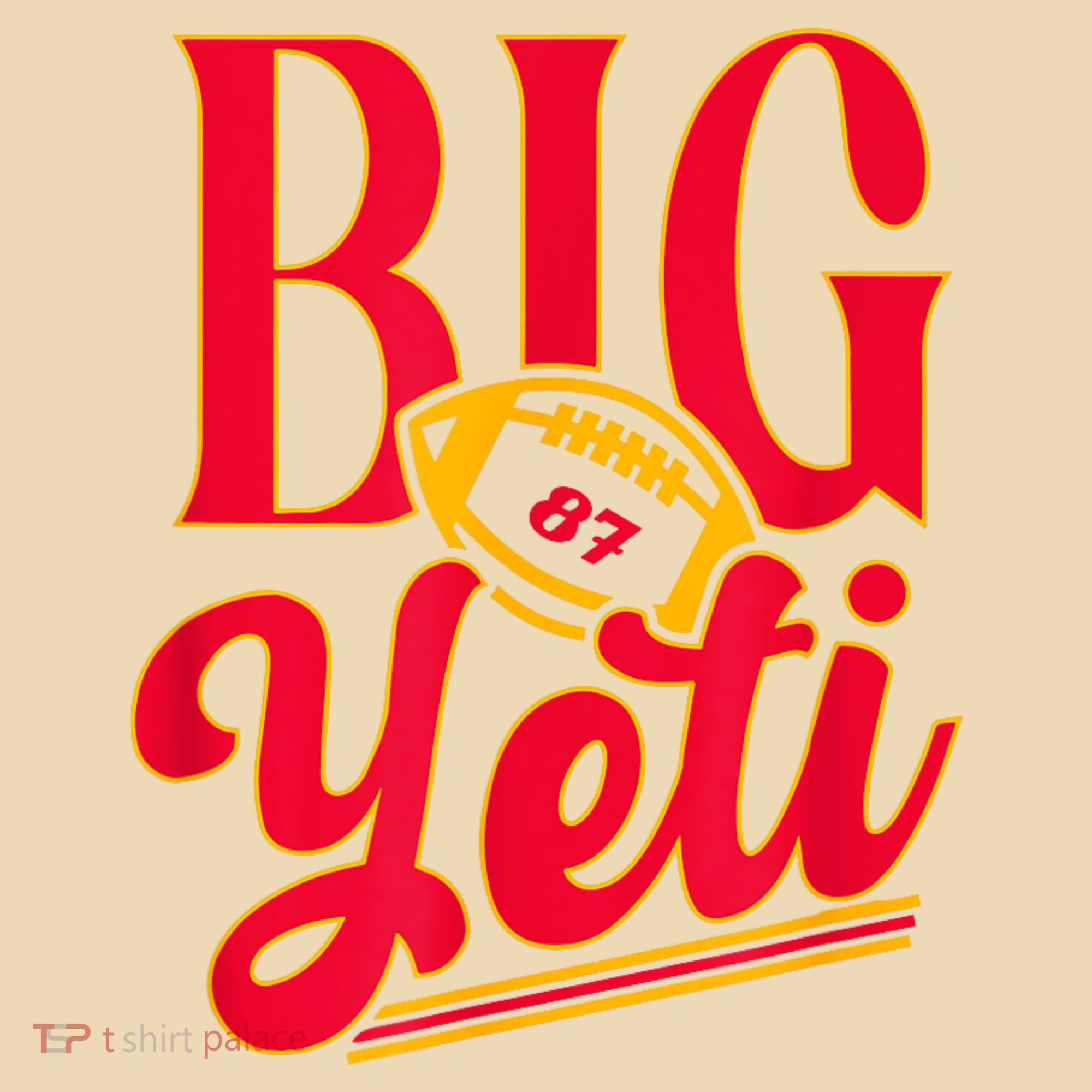 Big Yeti 87 Number Tote Bag