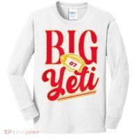 Big Yeti 87 Number Kids Long Sleeve Shirt thumb 0
