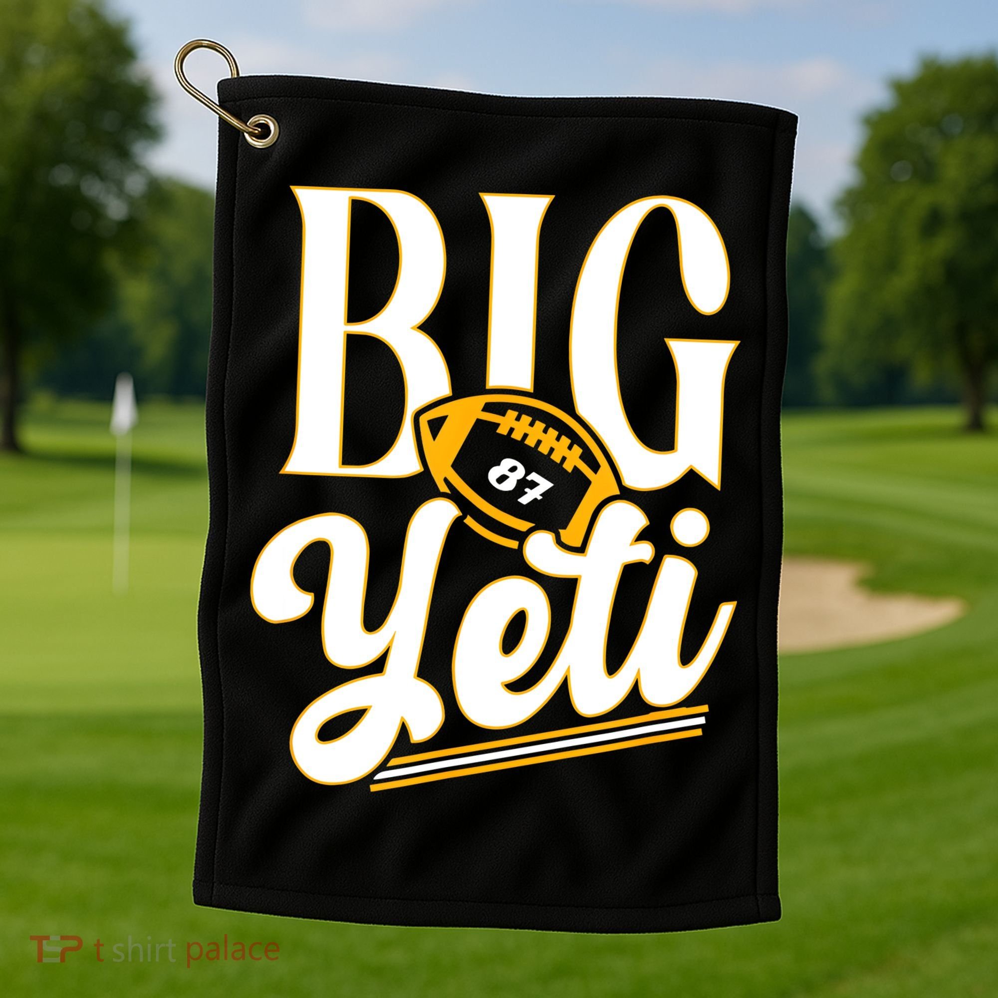 Big Yeti 87 Number Golf Towel