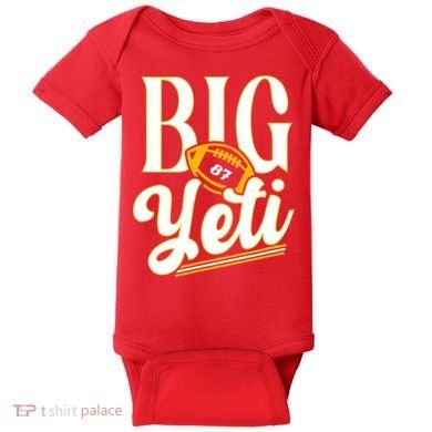 Big Yeti 87 Number Baby Bodysuit