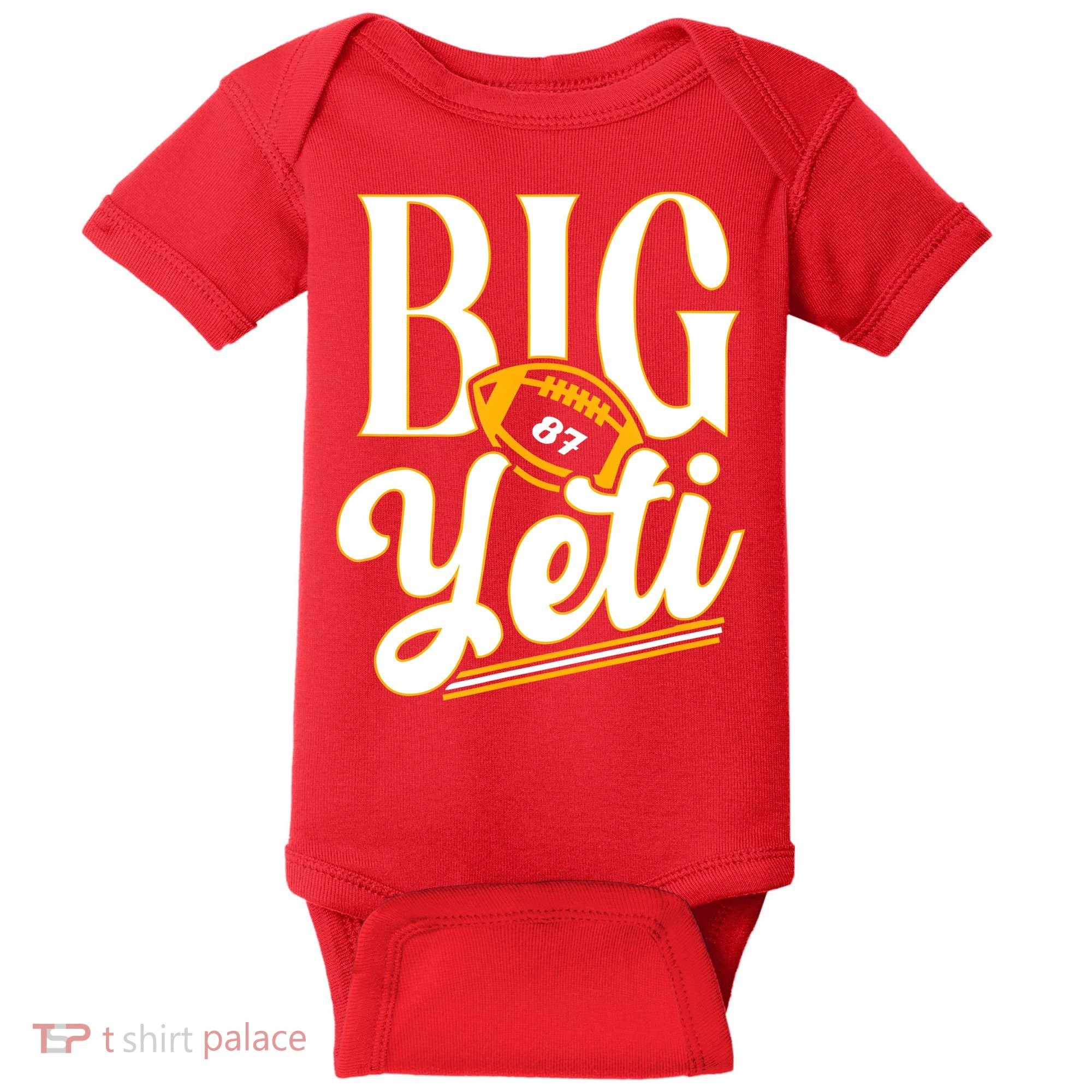 Big Yeti 87 Number Baby Bodysuit