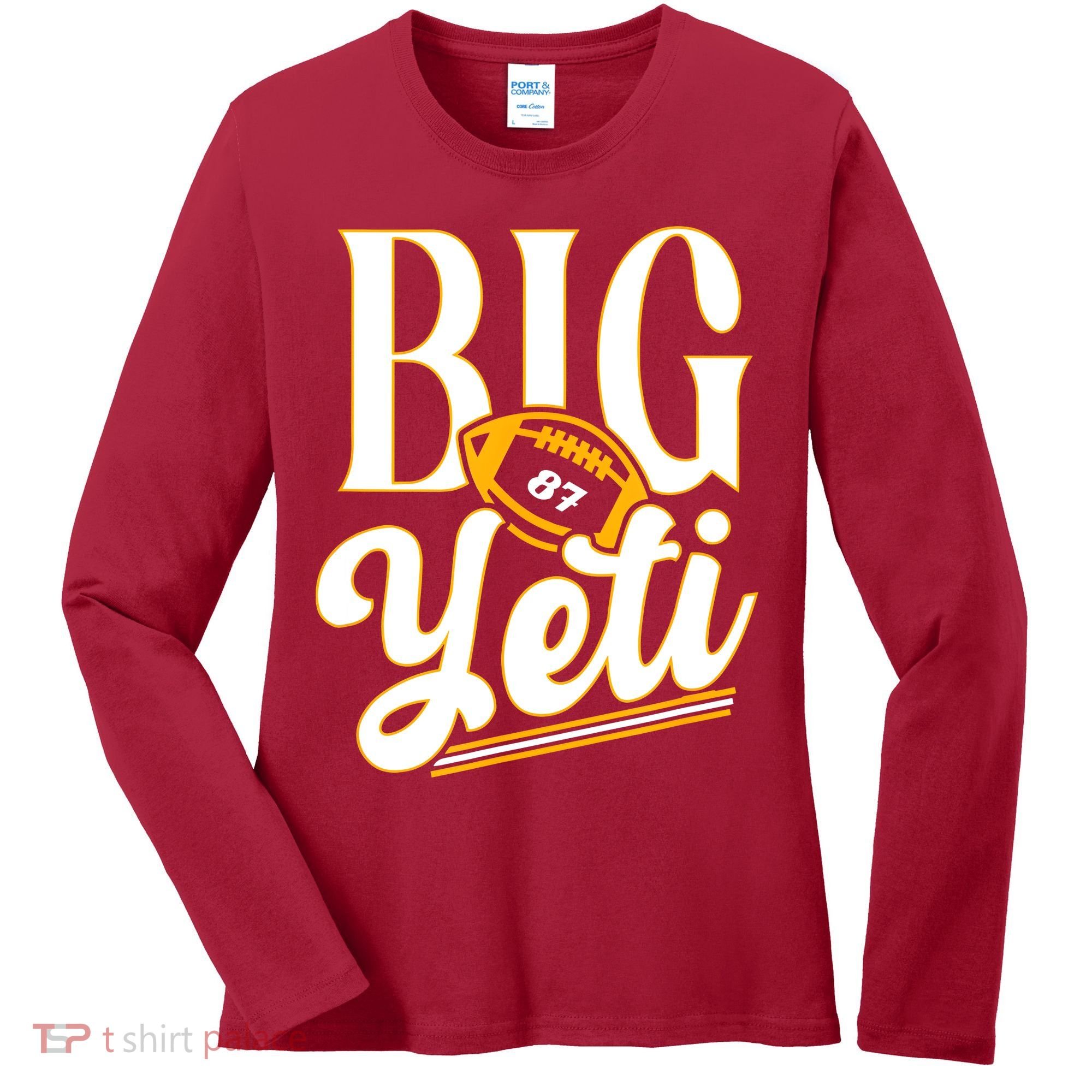 Big Yeti 87 Number Women's Long Sleeve Shirt