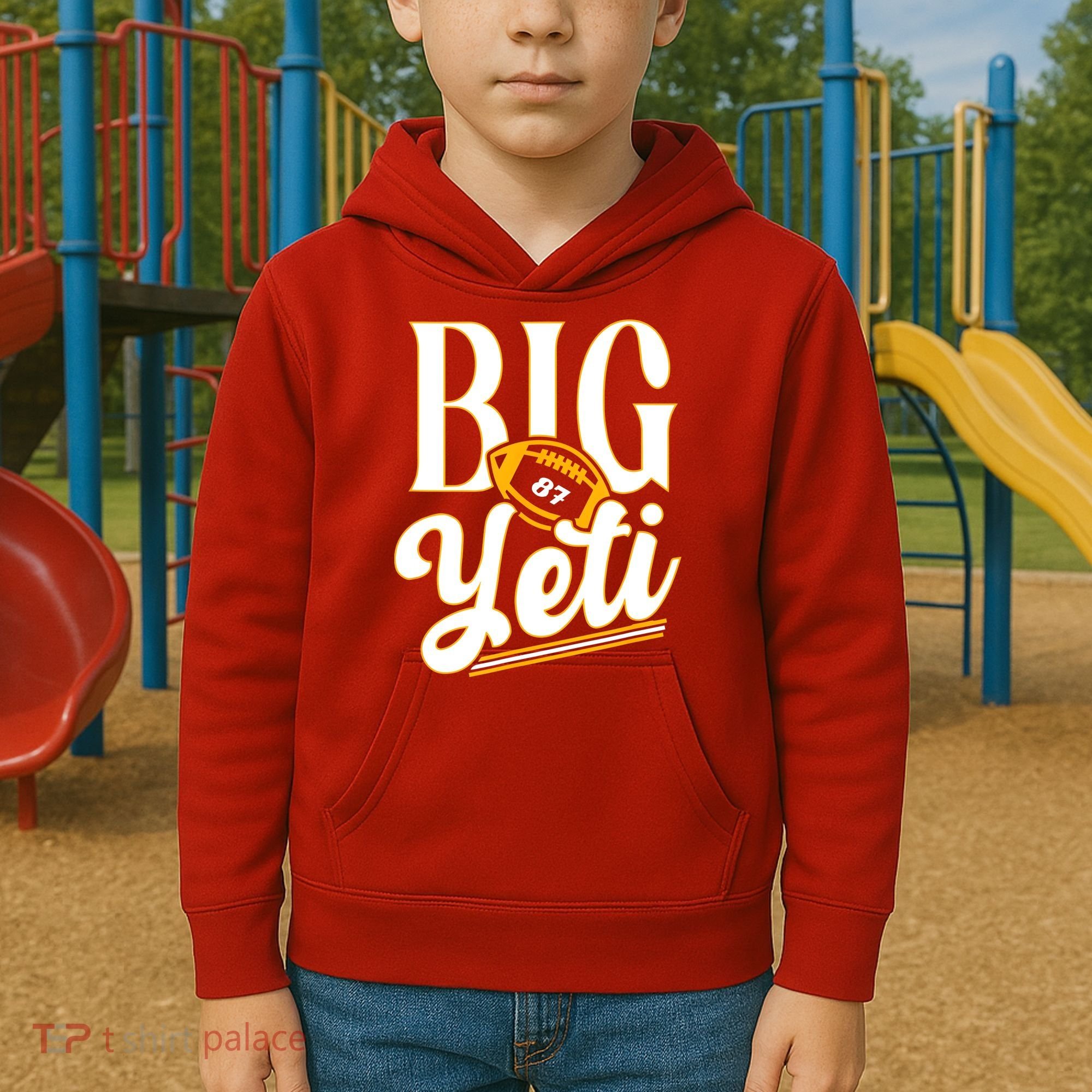 Big Yeti 87 Number Kids Hoodie