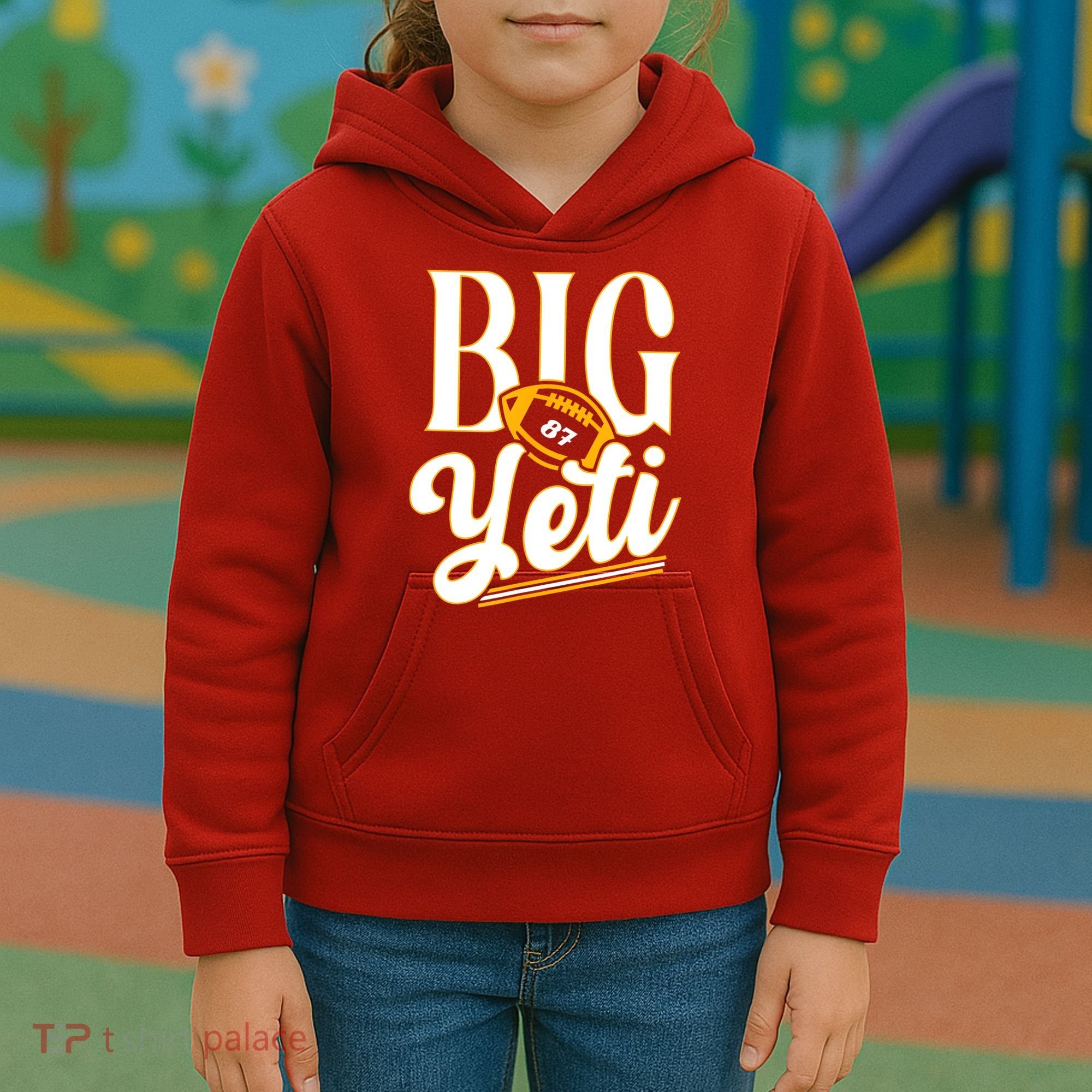 Big Yeti 87 Number Kids Hoodie