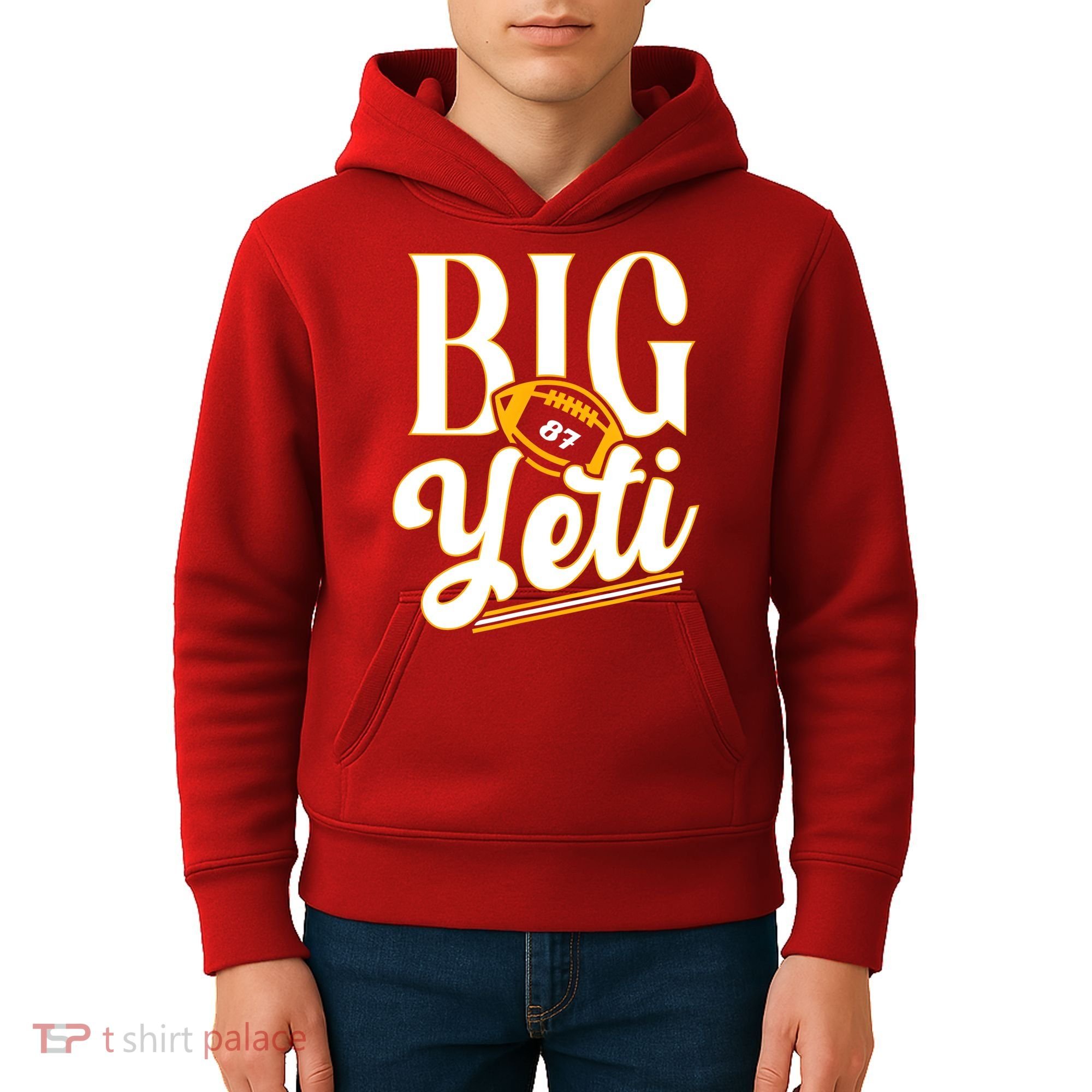 Big Yeti 87 Number Kids Hoodie