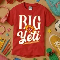 Big Yeti 87 Number Kids T-Shirt thumb 3