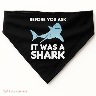 Before You Ask It Was A Shark Amputation Ampu USA-Made Doggie Bandana