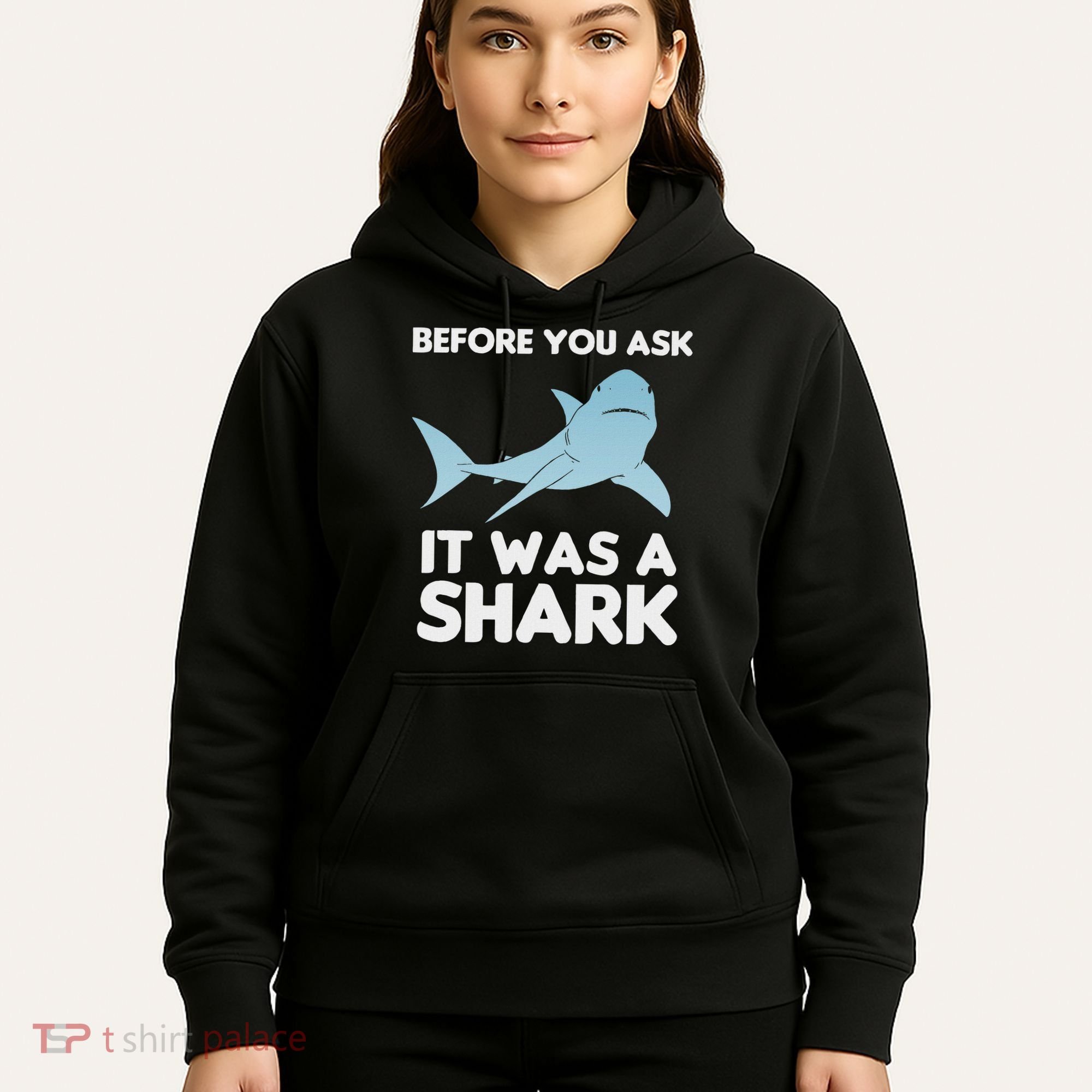 Before You Ask It Was A Shark Amputation Ampu Hoodie