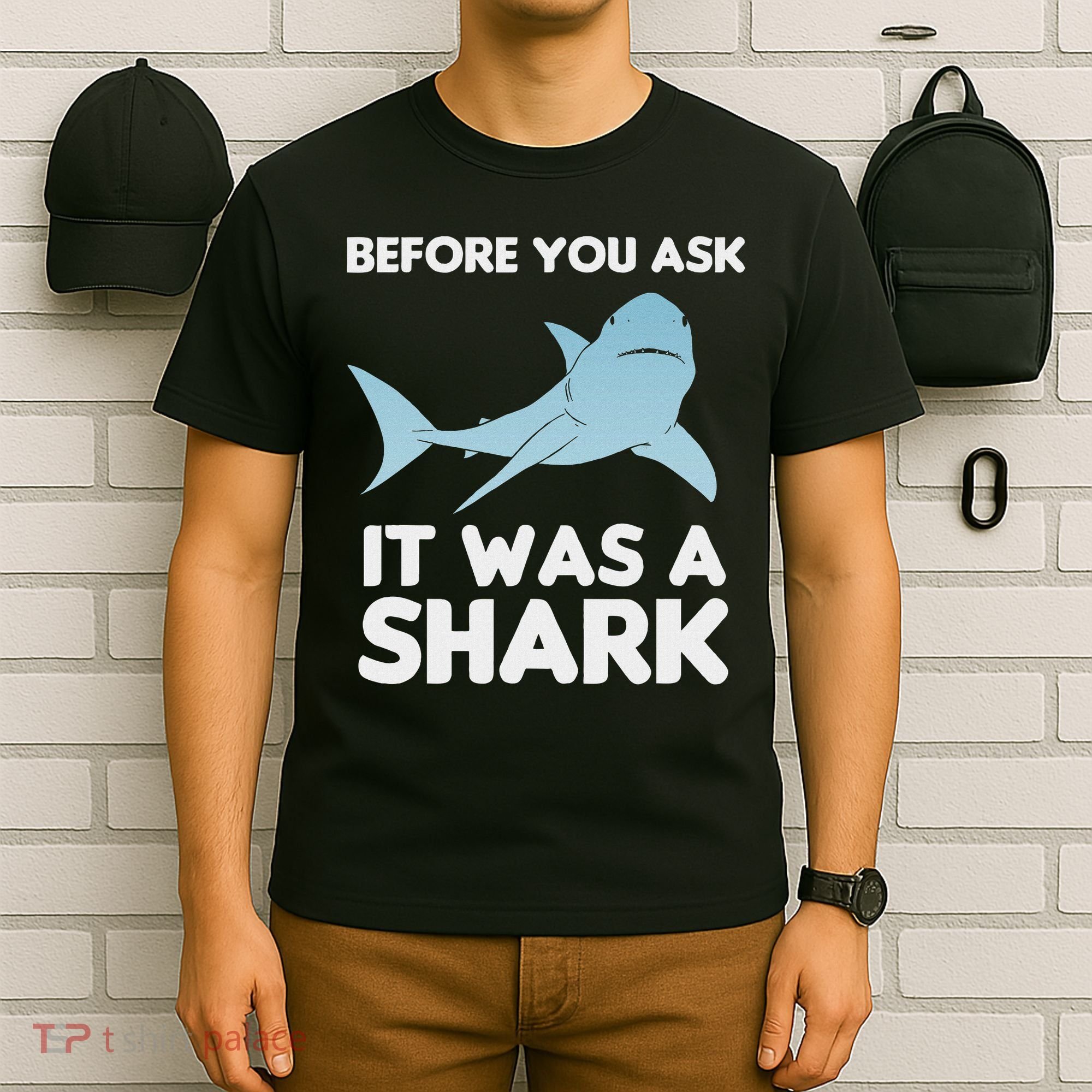 Before You Ask It Was A Shark Amputation Ampu T-Shirt
