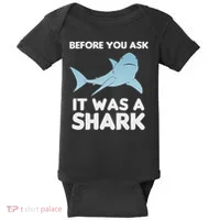Before You Ask It Was A Shark Amputation Ampu Baby Bodysuit thumb 0