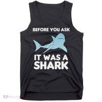 Before You Ask It Was A Shark Amputation Ampu Tank Top thumb 0