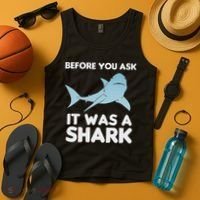 Before You Ask It Was A Shark Amputation Ampu Tank Top thumb 4