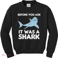 Before You Ask It Was A Shark Amputation Ampu Kids Sweatshirt thumb 0