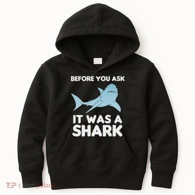 Before You Ask It Was A Shark Amputation Ampu Kids Hoodie