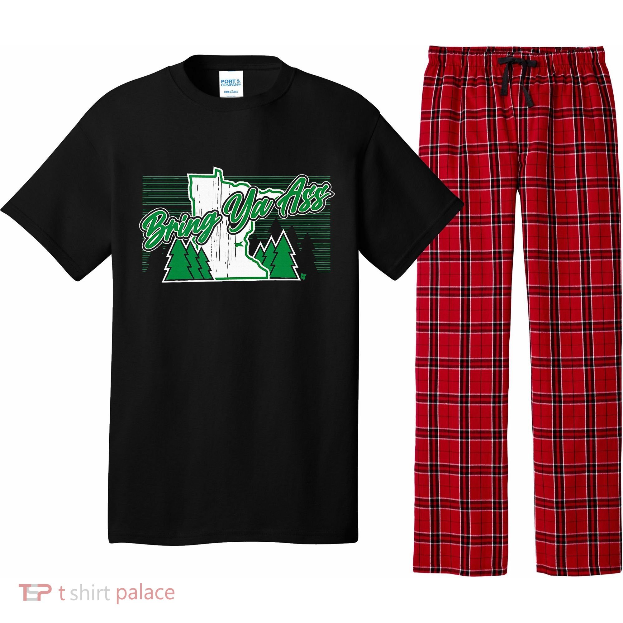 Bring Ya Ass Minnesota Basketball Pajama Set