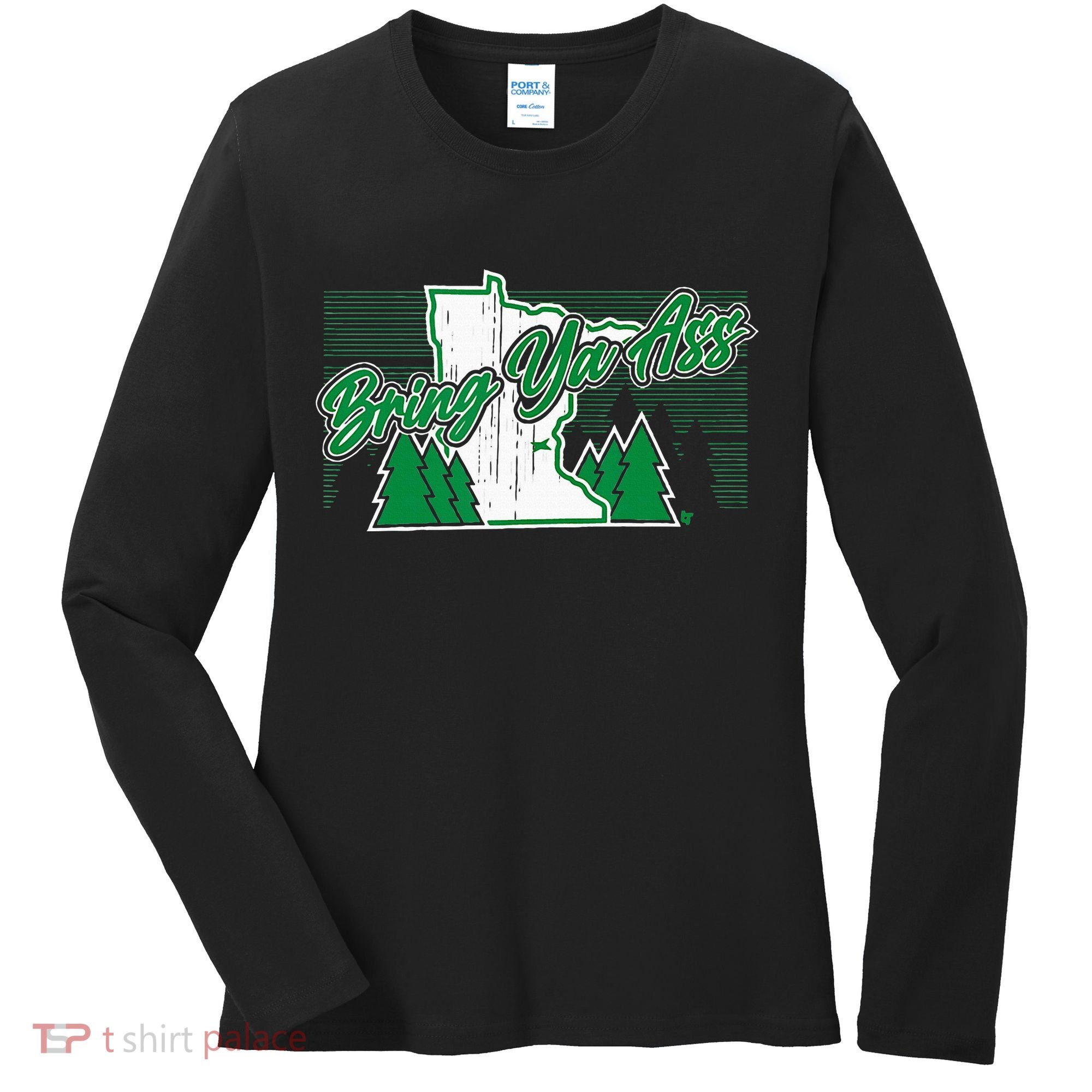 Bring Ya Ass Minnesota Basketball Women's Long Sleeve Shirt