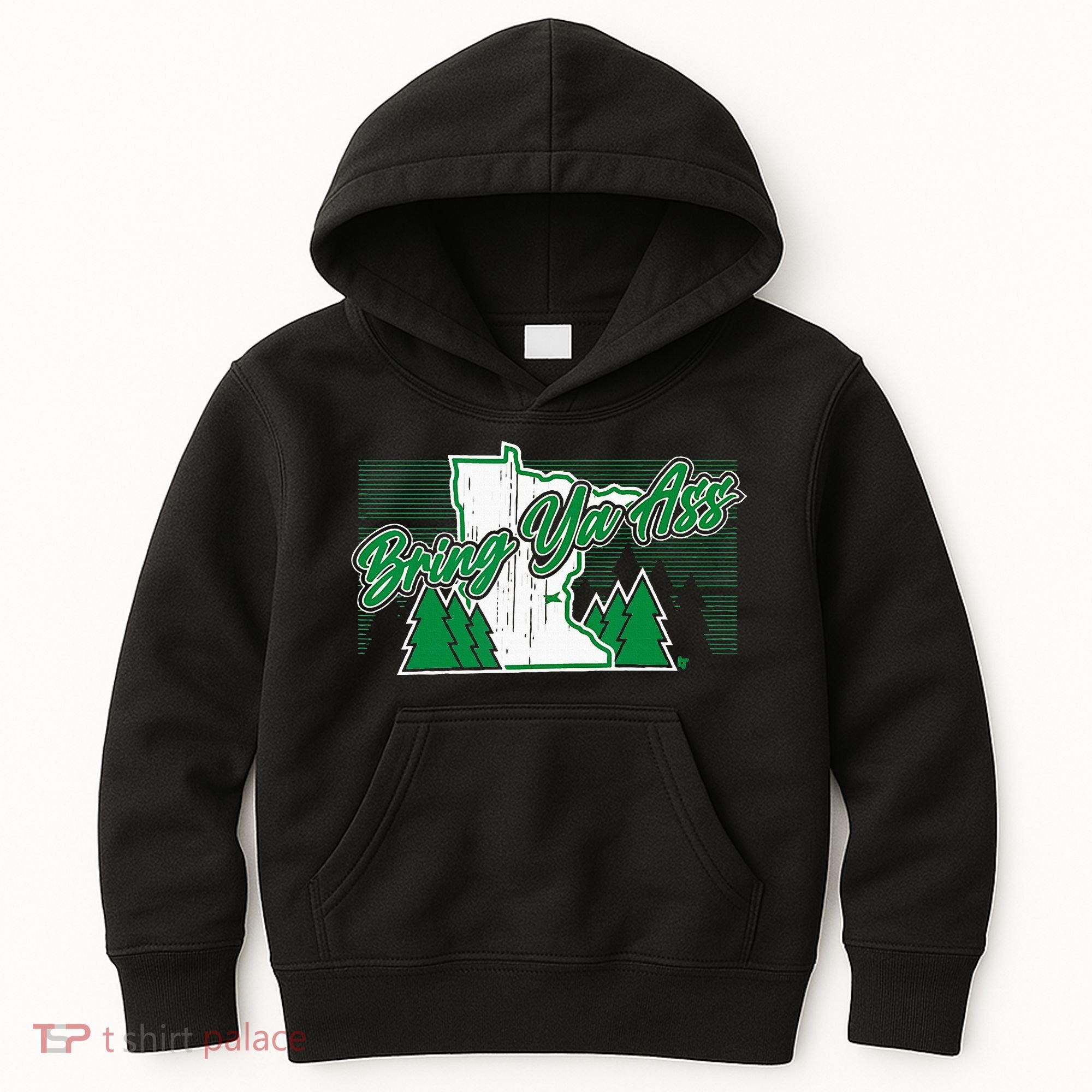 Bring Ya Ass Minnesota Basketball Kids Hoodie