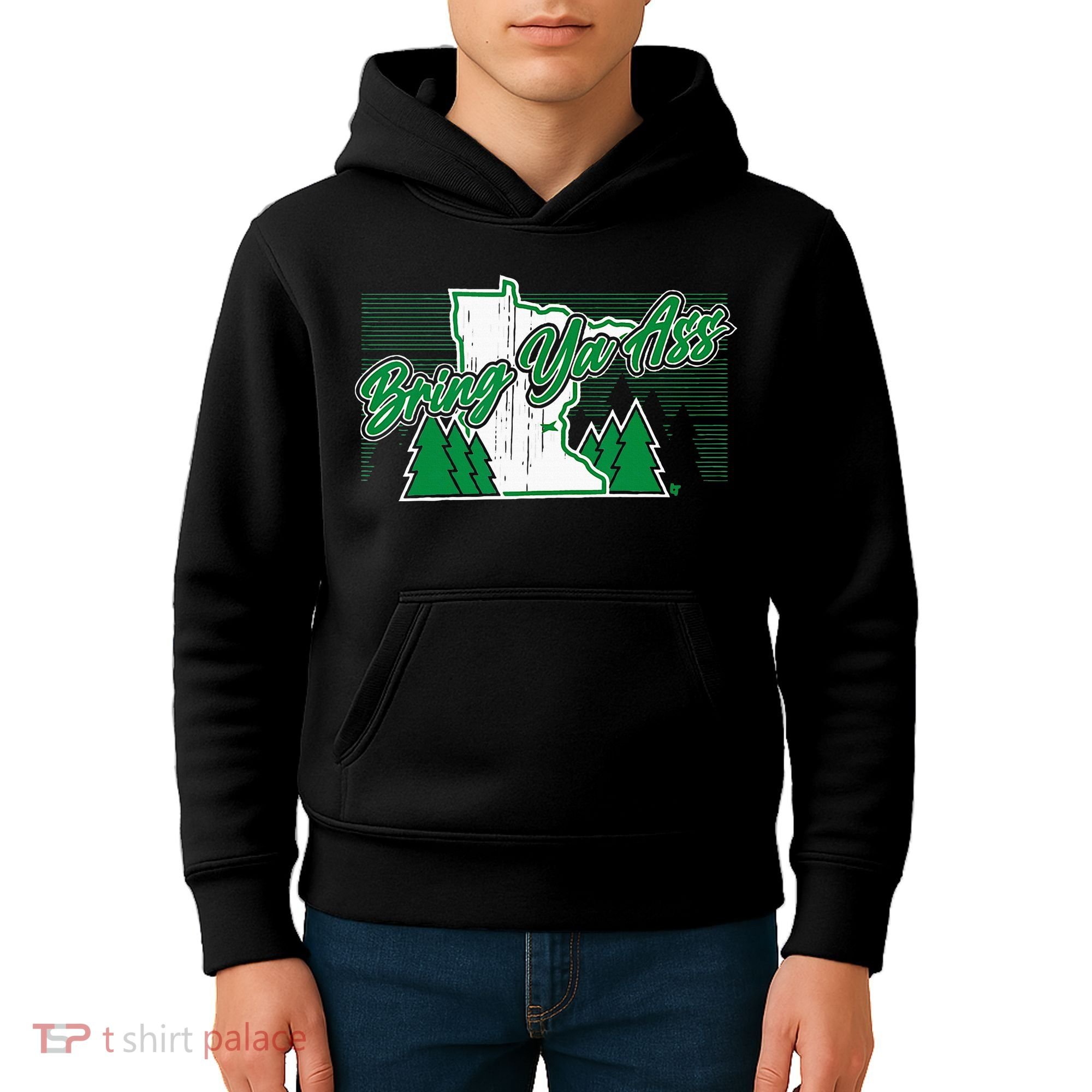 Bring Ya Ass Minnesota Basketball Kids Hoodie