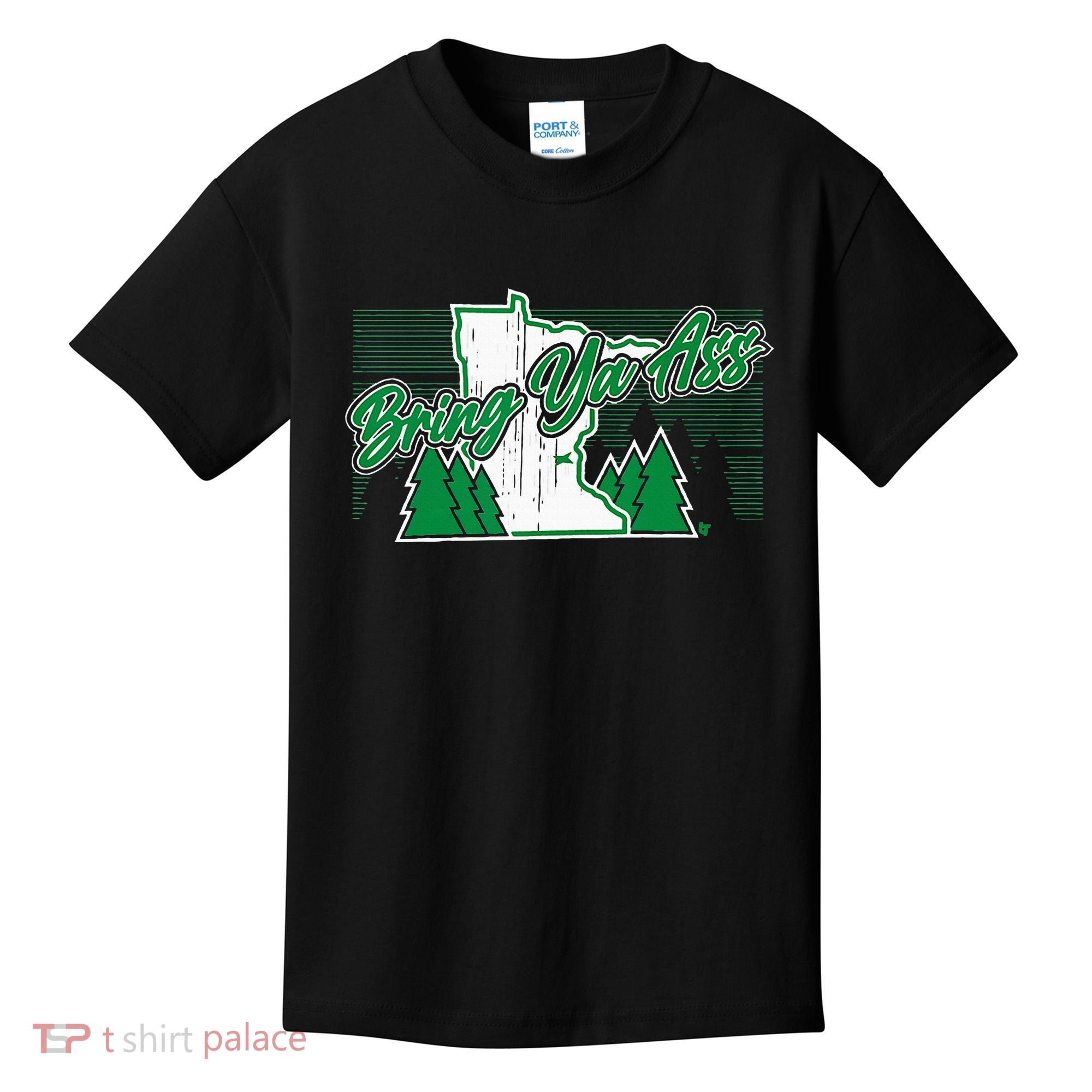 Bring Ya Ass Minnesota Basketball Kids T-Shirt