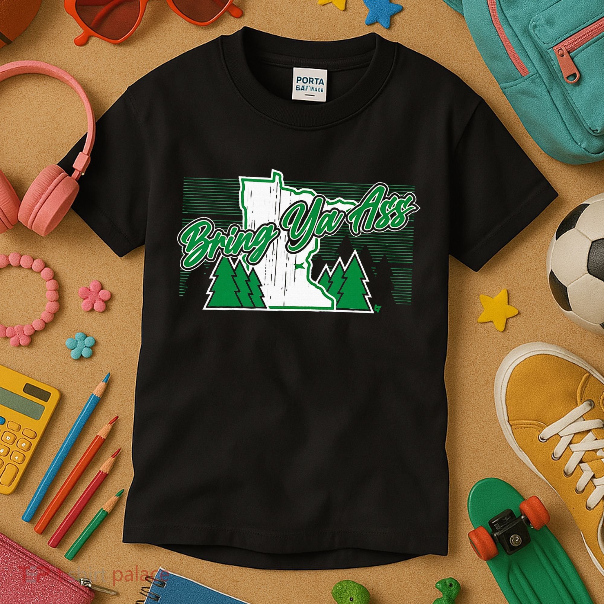 Bring Ya Ass Minnesota Basketball Kids T-Shirt