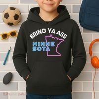 Bring Ya Ass To Minnesota Kids Hoodie thumb 2