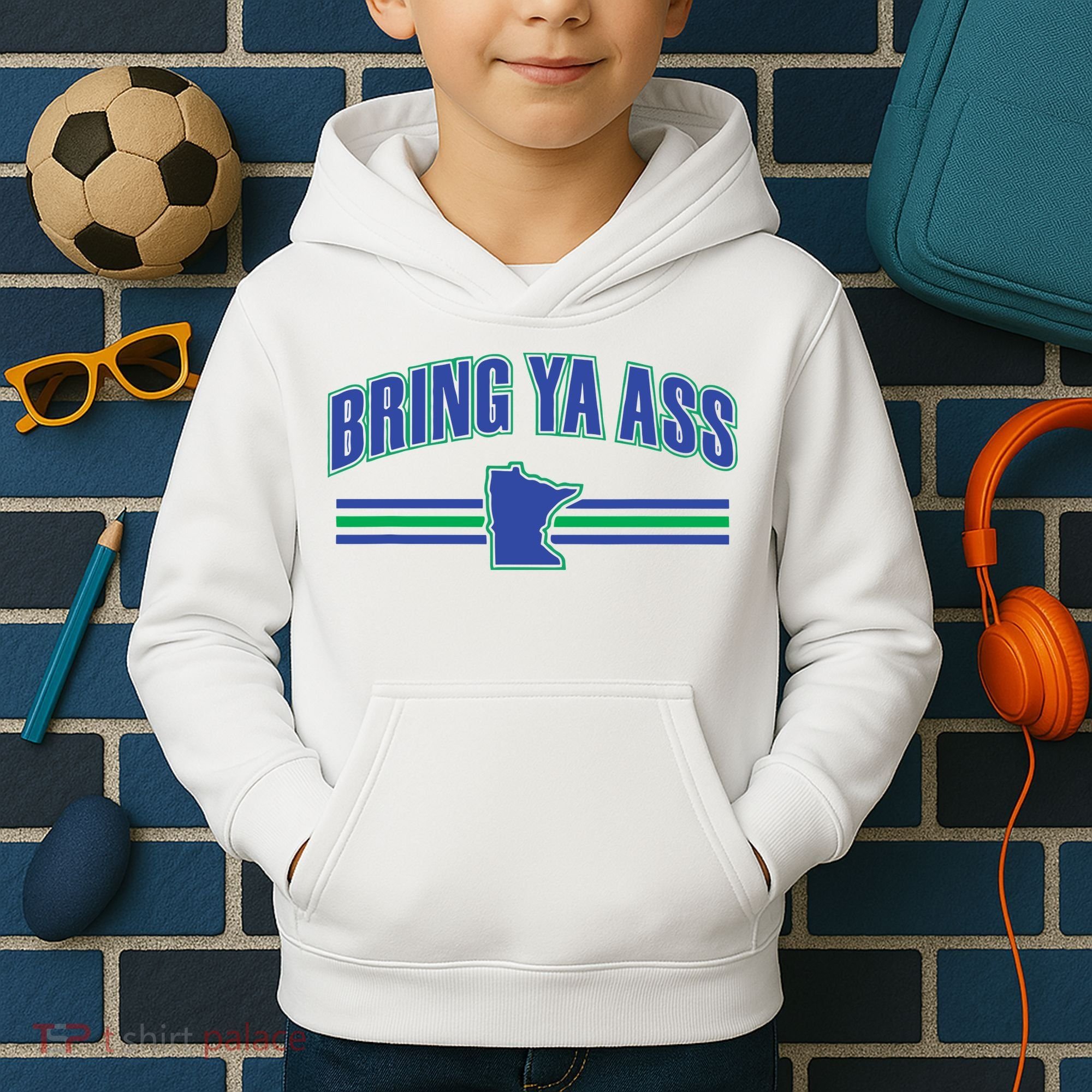 Bring Ya Ass To Minnesota Kids Hoodie