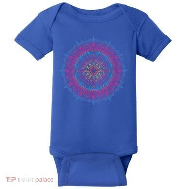 Boho Yoga Art Spiritual Meditation Baby Bodysuit