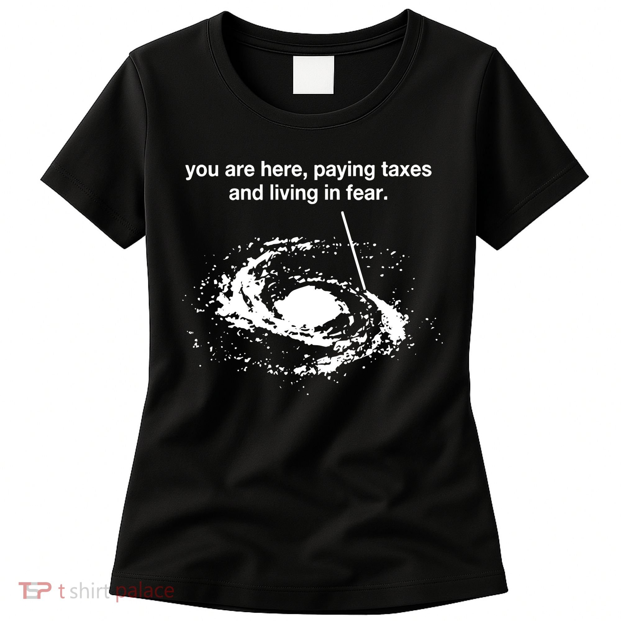 Bricksnpapers You Are Here Paying Taxes And Living In Fear Women's T-Shirt