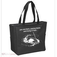 Bricksnpapers You Are Here Paying Taxes And Living In Fear Tote Bag thumb 2