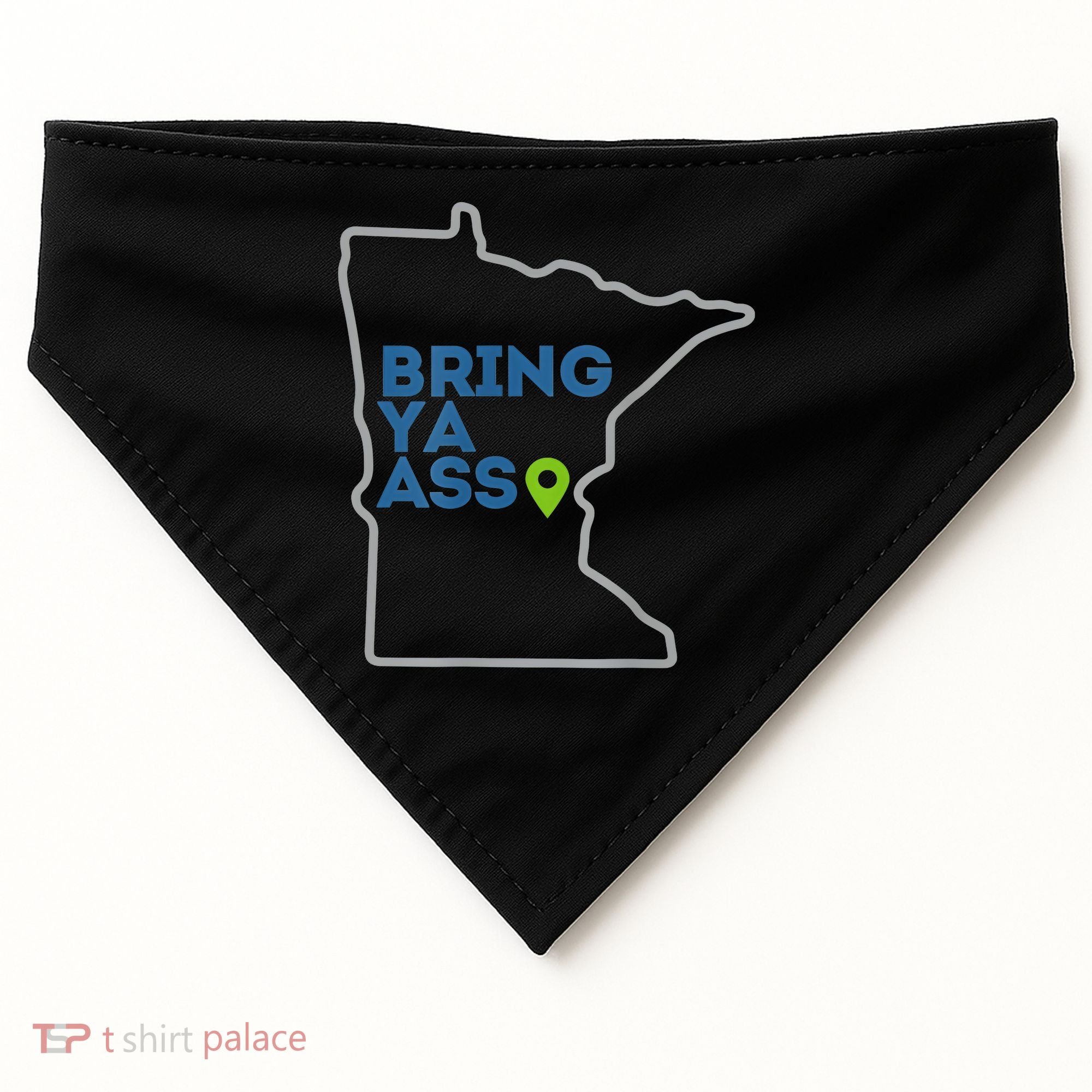 Bring Ya Ass To Minnesota Mn USA-Made Doggie Bandana