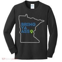 Bring Ya Ass To Minnesota Mn Kids Long Sleeve Shirt thumb 0