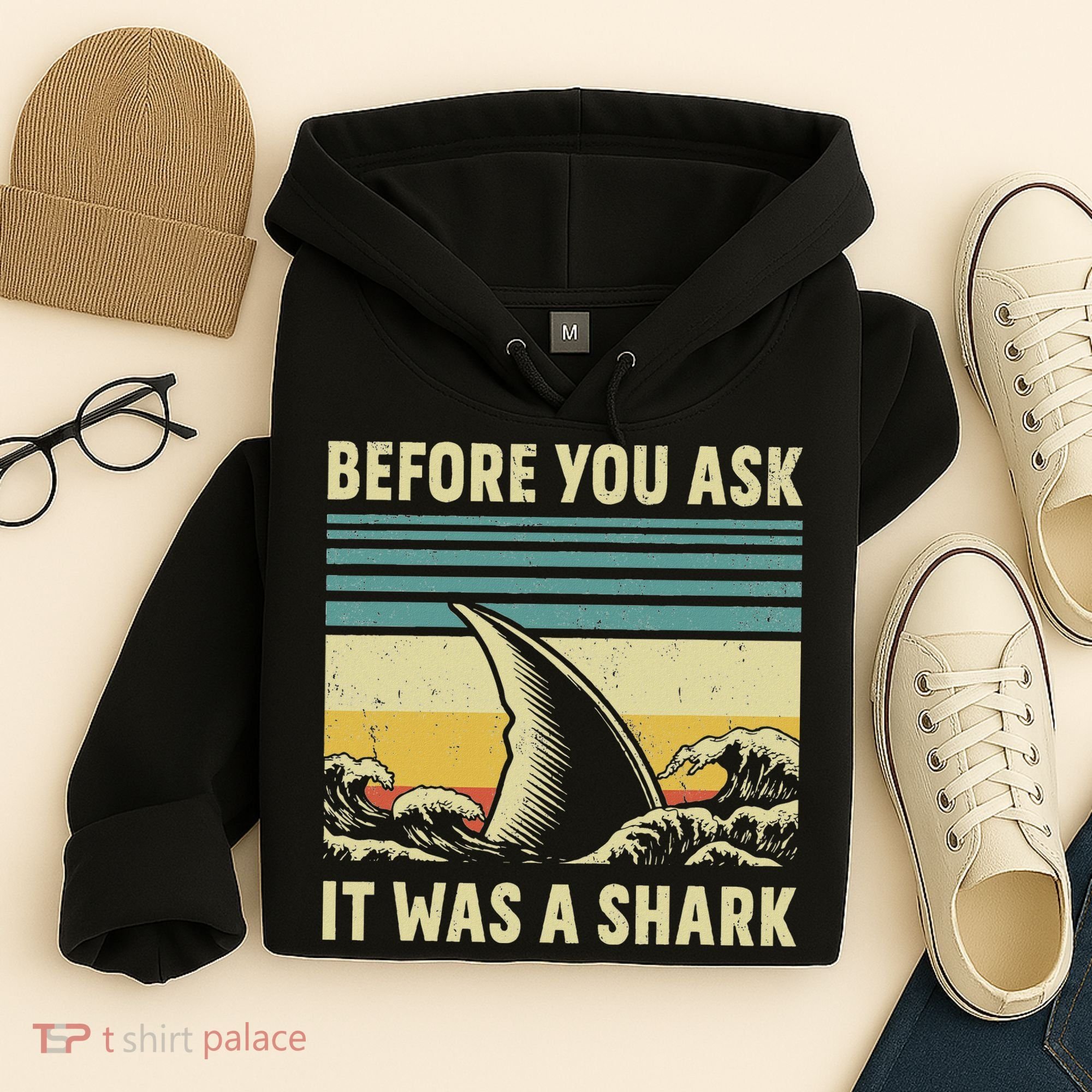 Before Your Ask It Was A Shark Funny Amputation Surgery Hoodie