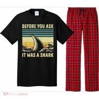 Before Your Ask It Was A Shark Funny Amputation Surgery Pajama Set thumb 0