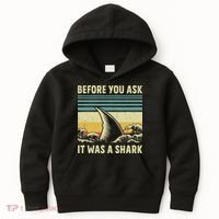 Before Your Ask It Was A Shark Funny Amputation Surgery Kids Hoodie thumb 0