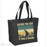 Before Your Ask It Was A Shark Funny Amputation Surgery Tote Bag thumb 2