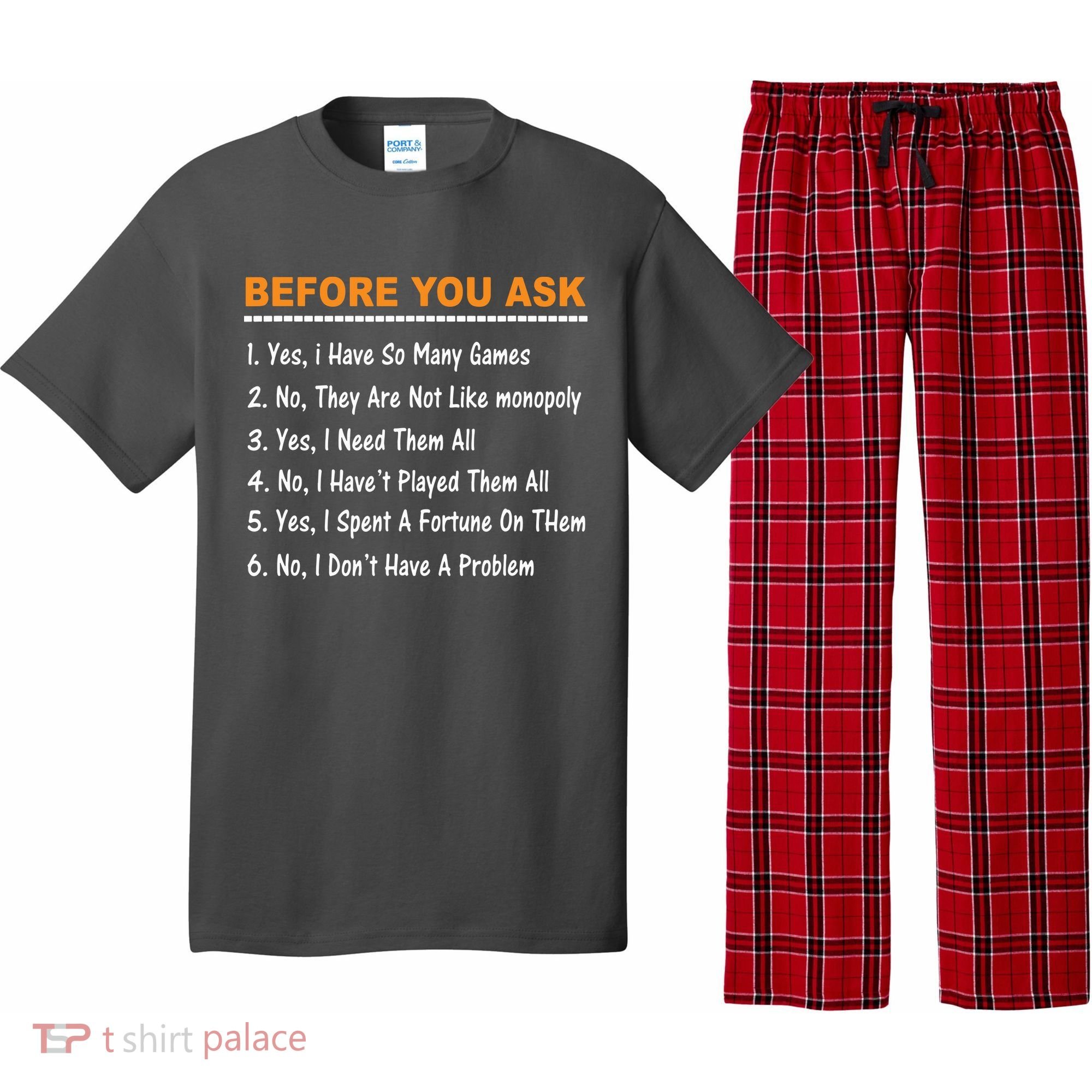 Before You Ask Yes I Have So Many Games Funny Board Game Pajama Set