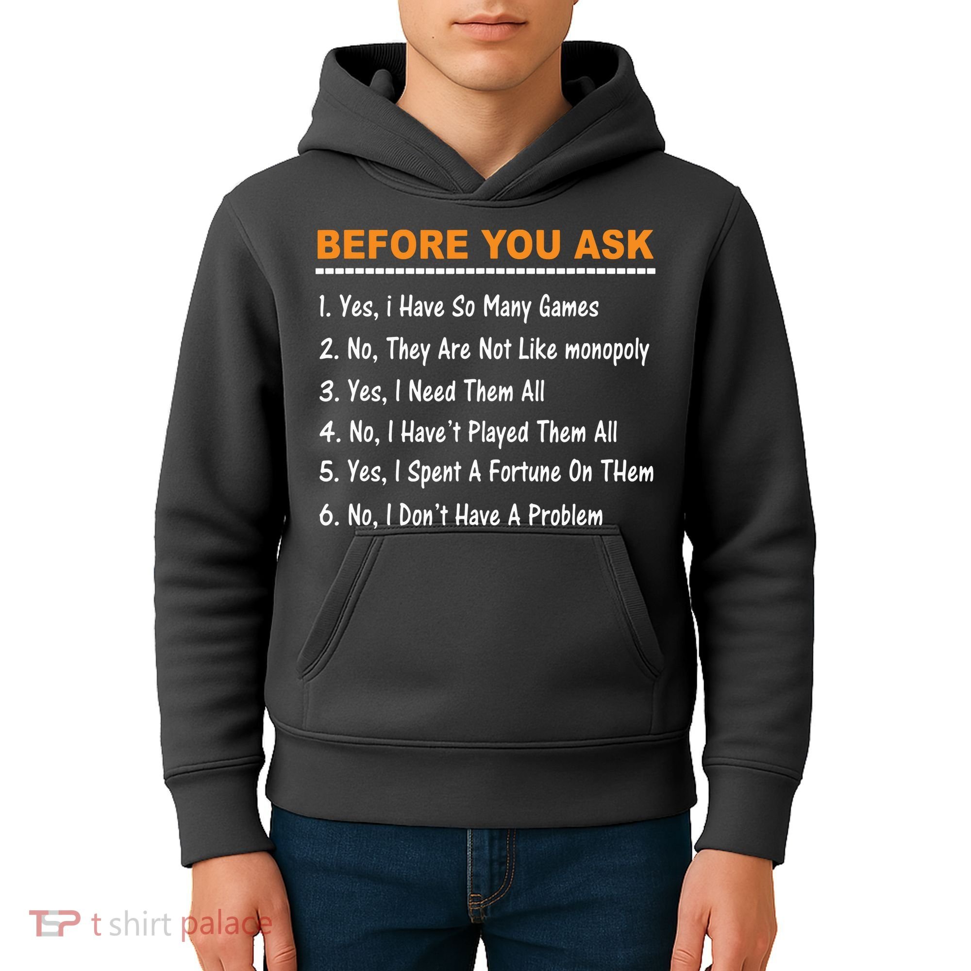 Before You Ask Yes I Have So Many Games Funny Board Game Kids Hoodie