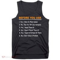 Before You Ask Yes I Have So Many Games Funny Board Game Tank Top thumb 0