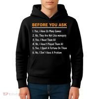 Before You Ask Yes I Have So Many Games Funny Board Game Kids Hoodie thumb 4